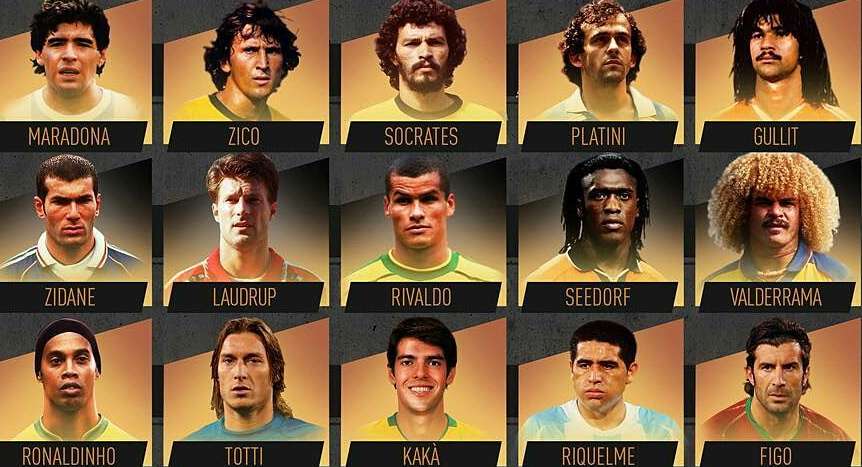 Los mejores centrocampistas de la historia del fútbol